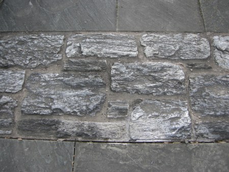 stone detail in Ruin Garden Chanticleer